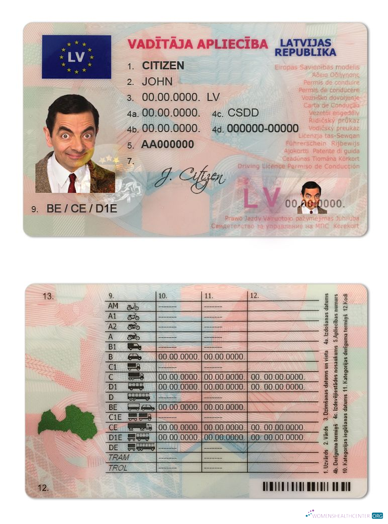 download Latvia driving license